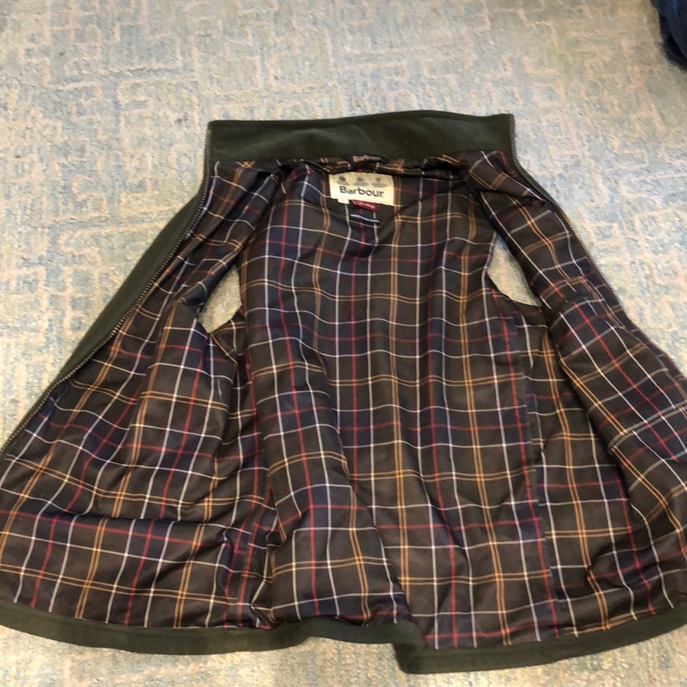 Barbour green sport vest